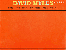 Tablet Screenshot of davidmyles.com